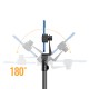 LP377 170cm Telescopic Height Adjustment Aluminium Alloy Mobile Phone Holder Live Broadcast Bracket Tripod