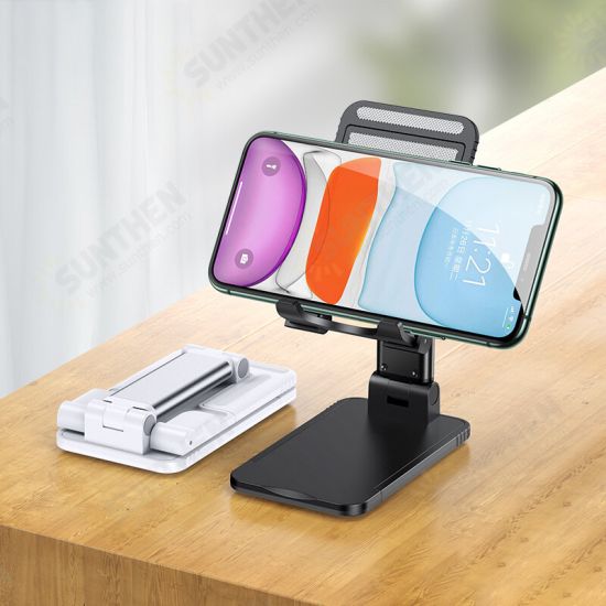 Universal Portable Foldable 315° Rotating Retractable Lift Up Online Learning Live Streaming Desktop Stand Tablet Phone Holder