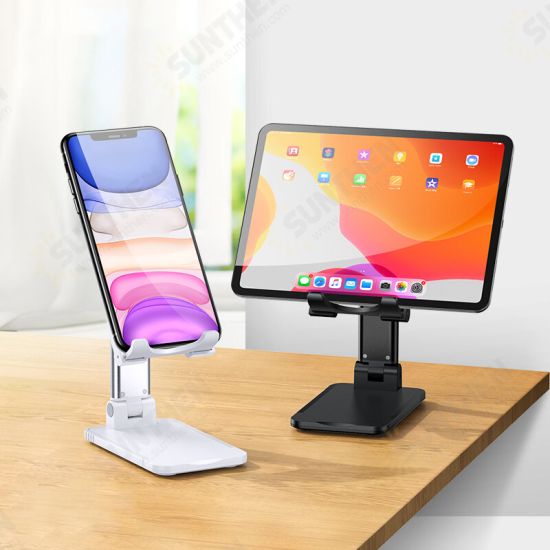 Universal Portable Foldable 315° Rotating Retractable Lift Up Online Learning Live Streaming Desktop Stand Tablet Phone Holder