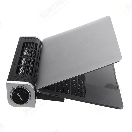 USB Low Noise 3 Gears Wind Speed Adjustable Macbook Cooling Radiator with Laptop Stand Holder for 12-17 inch Notebook