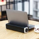 USB Low Noise 3 Gears Wind Speed Adjustable Macbook Cooling Radiator with Laptop Stand Holder for 12-17 inch Notebook