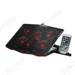 Universal 7-Gear Height Adjustment USB Powered 7 RGB Lighting Modes High Speed Cooling Fan Macbook/ Tablet/ Mobile Phone Stand Holder Bracket Universal 7-Gear Height Adjustment USB Powered 7 RGB Lighting Modes High Speed Cooling Fan Macbook/ Tablet/ Mobile Phone Stand Holder Bracket