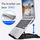 Universal Folding 360° Rotatable Bottom 8Level Height Lifting Adjust Hollow Heat Dissipation Macbook Stand Bracket Phone Holder for 13-17Inch Laptop