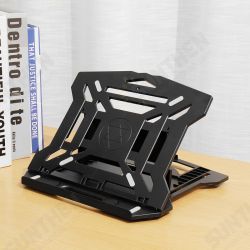 Universal Folding 360° Rotatable Bottom 8Level Height Lifting Adjust Hollow Heat Dissipation Macbook Stand Bracket Phone Holder for 13-17Inch Laptop Universal Folding 360° Rotatable Bottom 8Level Height Lifting Adjust Hollow Heat Dissipation Macbook Stand Bracket Phone Holder for 13-17Inch Laptop