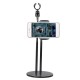 Universal Live Stream Fill Light Desktop Phone Holder Microphone Stand for Xiaomi Mobile Phone