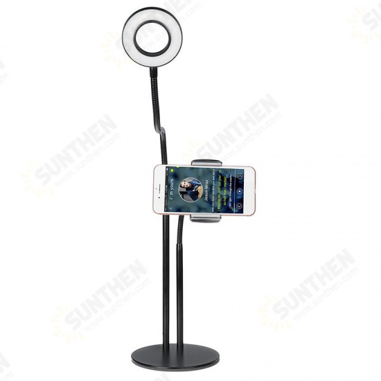 Universal Live Stream Fill Light Desktop Phone Holder Microphone Stand for Xiaomi Mobile Phone