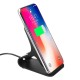 Universal Metal 10W Fast Qi Wireless Charging Dock Desktop Holder Stand for iPhone 8 X Mobile Phone