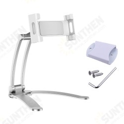 Universal Multifunctional 360° Adjustable Aluminium Alloy Lazy Tablet Stand Phone Holder Desktop Wall Bracket with 3M Glue for Devices 5.0-10.5inch Universal Multifunctional 360° Adjustable Aluminium Alloy Lazy Tablet Stand Phone Holder Desktop Wall Bracket with 3M Glue for Devices 5.0-10.5inch