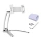 Universal Multifunctional 360° Adjustable Aluminium Alloy Lazy Tablet Stand Phone Holder Desktop Wall Bracket with 3M Glue for Devices 5.0-10.5inch