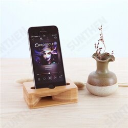 Universal Wooden Phone Stand Amplifier Mobile Bracket Lazy Holder for under 5.5-inch Smartphone Universal Wooden Phone Stand Amplifier Mobile Bracket Lazy Holder for under 5.5-inch Smartphone
