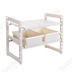 1/ 2 Tiers Retractable Kitchen Shelf Removable Storage Shelf Sink Organizer Shose Rack for Bathroom Bedroom Garden 1/ 2 Tiers Retractable Kitchen Shelf Removable Storage Shelf Sink Organizer Shose Rack for Bathroom Bedroom Garden