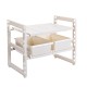 1/ 2 Tiers Retractable Kitchen Shelf Removable Storage Shelf Sink Organizer Shose Rack for Bathroom Bedroom Garden