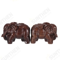 1 Pair Natural Agarwood Elephant Wood Carving Wood Crafts Retro Decoration Craft Creative Gifts Home Office Desktop Furnish 1 Pair Natural Agarwood Elephant Wood Carving Wood Crafts Retro Decoration Craft Creative Gifts Home Office Desktop Furnish