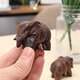 1 Pair Natural Agarwood Elephant Wood Carving Wood Crafts Retro Decoration Craft Creative Gifts Home Office Desktop Furnish