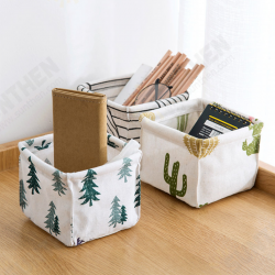 1 Piece Multi-function Cotton and Linen Desktop Storage Box Dressing Table Cosmetic Debris Sorting Box Desktop Organizer 1 Piece Multi-function Cotton and Linen Desktop Storage Box Dressing Table Cosmetic Debris Sorting Box Desktop Organizer