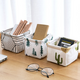 1 Piece Multi-function Cotton and Linen Desktop Storage Box Dressing Table Cosmetic Debris Sorting Box Desktop Organizer