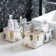 1 Piece Multi-function Cotton and Linen Desktop Storage Box Dressing Table Cosmetic Debris Sorting Box Desktop Organizer