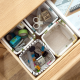 1 Piece Multi-function Cotton and Linen Desktop Storage Box Dressing Table Cosmetic Debris Sorting Box Desktop Organizer