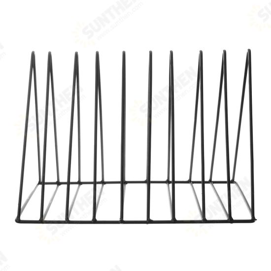 1 Piece Nordic Simple Triangle Wrought Iron Storage Rack Holder Bookshelf file Magazine Storage Box Office Desktop Organizer