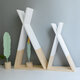 1 Piece X-shaped Wood Storage Shelf Wall Mounted Hanging Rack Home Office Decoration Display Stand