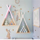 1 Piece X-shaped Wood Storage Shelf Wall Mounted Hanging Rack Home Office Decoration Display Stand