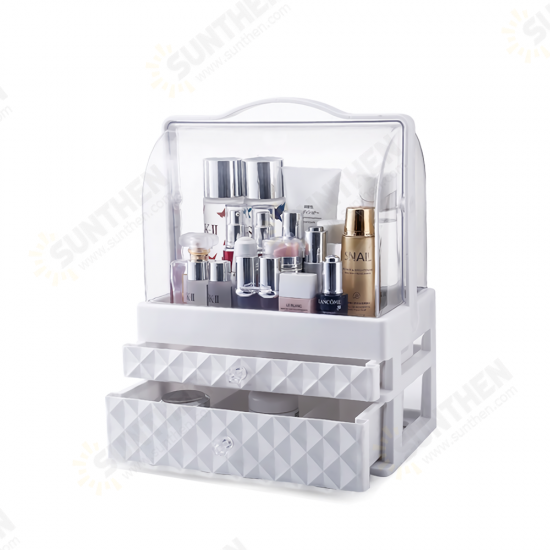 1/2/3 Layers Cosmetic Storage Box Desktop Makeup Organizer Dustproof Earrings Jewelry Box Display Stand Rack Tray