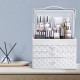 1/2/3 Layers Cosmetic Storage Box Desktop Makeup Organizer Dustproof Earrings Jewelry Box Display Stand Rack Tray