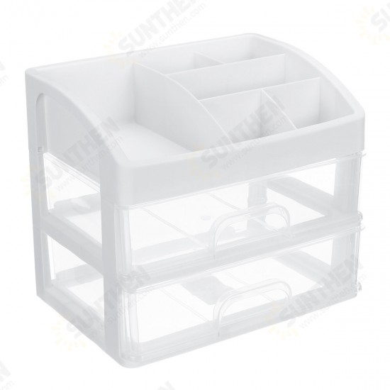 1/2/3 Layers Transparent Cosmetics Storage Box Drawer Storage Box Desktop Makeup Organizer Lipstick Powder Display Box