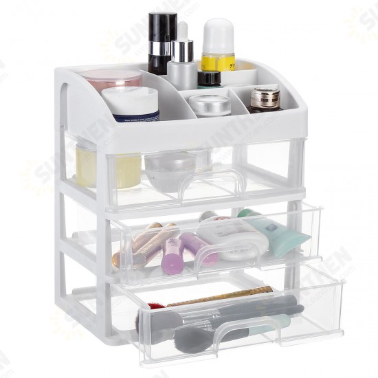 1/2/3 Layers Transparent Cosmetics Storage Box Drawer Storage Box Desktop Makeup Organizer Lipstick Powder Display Box