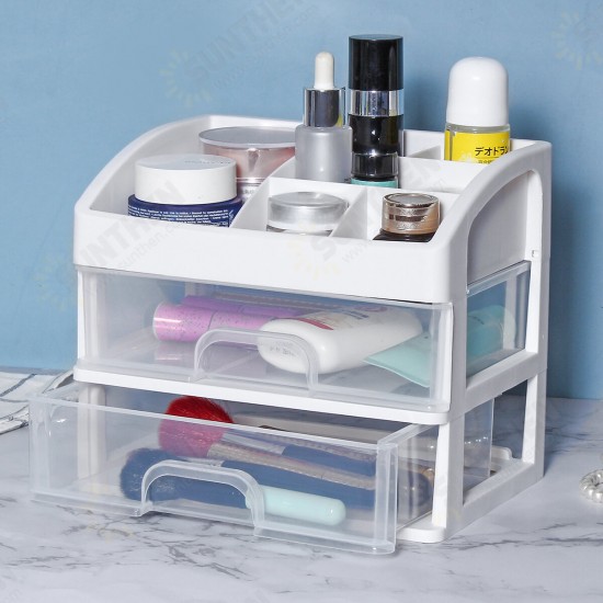 1/2/3 Layers Transparent Cosmetics Storage Box Drawer Storage Box Desktop Makeup Organizer Lipstick Powder Display Box