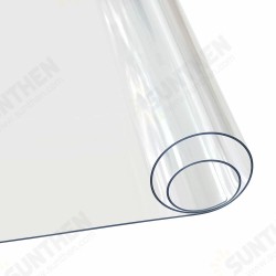 1.5mm Thickness Clear Plastic PVC Tablecloth Transparent Non-Stick Waterproof Protector Dining Table Cover for Office Home Writing Desk 1.5mm Thickness Clear Plastic PVC Tablecloth Transparent Non-Stick Waterproof Protector Dining Table Cover for Office Home Writing Desk