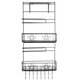 1Pcs Kitchen Refrigerator Side Grid Storage Rack Side Shelf Rack Organizer