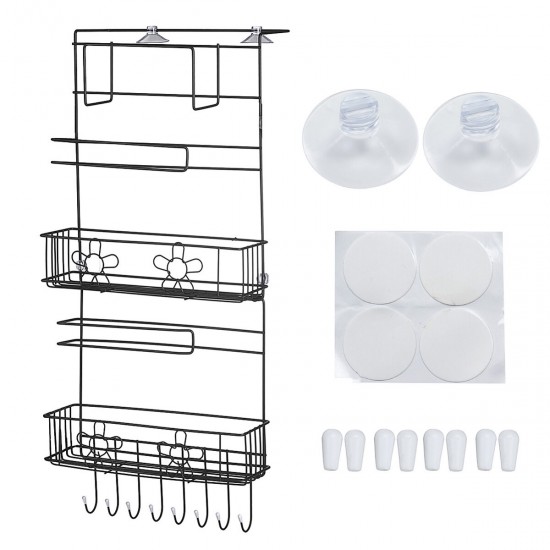 1Pcs Kitchen Refrigerator Side Grid Storage Rack Side Shelf Rack Organizer