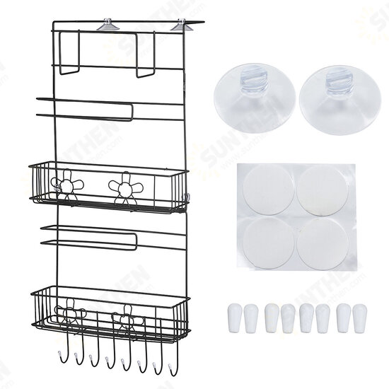 1Pcs Kitchen Refrigerator Side Grid Storage Rack Side Shelf Rack Organizer