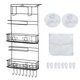 1Pcs Kitchen Refrigerator Side Grid Storage Rack Side Shelf Rack Organizer