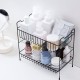 2 Layers Desktop Iron Shelf Kitchen Sauces Flavoring Storage Bathroom Shampoo Cosmetics Storage Holder Home Decoration