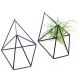 2 Pcs Wall Mounted Geometric Flower Stand Wall Hanging Wrought Iron Plant Storage Rack Holder Home Office Decor