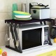 2 Tier Kitchen Baker Rack Microwave Oven Stand Storage Cart Workstation Shelf Desktop Organizer