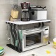 2 Tier Kitchen Baker Rack Microwave Oven Stand Storage Cart Workstation Shelf Desktop Organizer