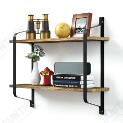 2 Tiers Wall Mounted Storage Rack Wall Hanging Wood Shelves Holder Organizer Bookshelf Display Stand Home Office Decor 2 Tiers Wall Mounted Storage Rack Wall Hanging Wood Shelves Holder Organizer Bookshelf Display Stand Home Office Decor