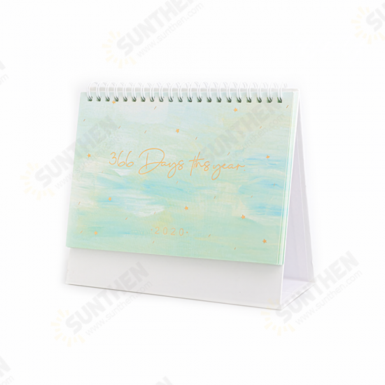 2020 Calendar Desk Organizer Cute Desk Diary Creative Desktop Memo Coil Calendar