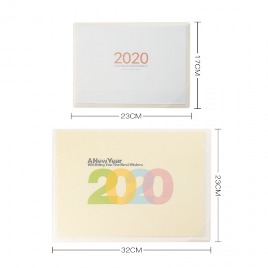 2020 Plan Book Desk Organizer Calendar Cute Creative Business Mouse Pad Desktop Diary