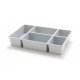 2192 Desktop Seperated Cosmetic Storage Box Plastic 5 Grids Drawer Debris Organizer Box Skincare Cosmetic Box