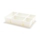 2192 Desktop Seperated Cosmetic Storage Box Plastic 5 Grids Drawer Debris Organizer Box Skincare Cosmetic Box
