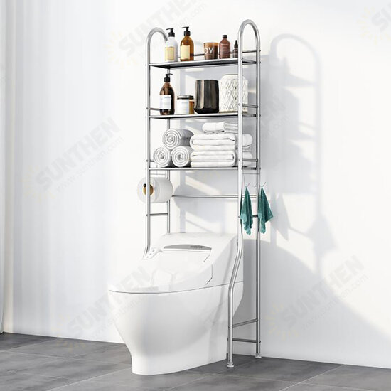 2/3-Tier Over Commode Washing Machine Shelf Bathroom Space Saver Rack Organizer Floor Stand