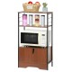 2/3 Tiers Microwave Oven Rack Kitchen Storage Shelf Space Saving Cupboard Rack Storage Cabinet