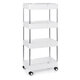 2/3/4 Rolling Trolley Storage Holder Rack Organiser With Wheels For Kitchen Bathroom Office