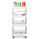 2/3/4 Rolling Trolley Storage Holder Rack Organiser With Wheels For Kitchen Bathroom Office