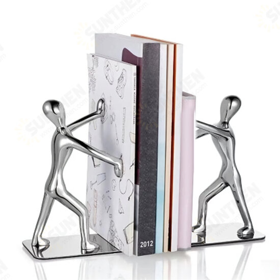 2pcs Humanoid Figure Books Holder Desk Organizer Bookshelf Home Office Decor Desk Accessories Ornaments Supplies