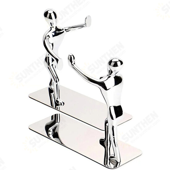 2pcs Humanoid Figure Books Holder Desk Organizer Bookshelf Home Office Decor Desk Accessories Ornaments Supplies